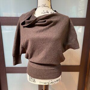 Anthropologie Moth Asymmetrical Drapey Sweater - Size S